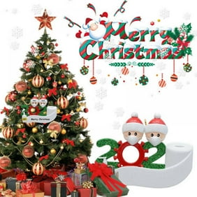 Personalized GINGERBREAD HOUSE FAMILY of 2-3-4-5-6 Christmas Tree Ornament 2020